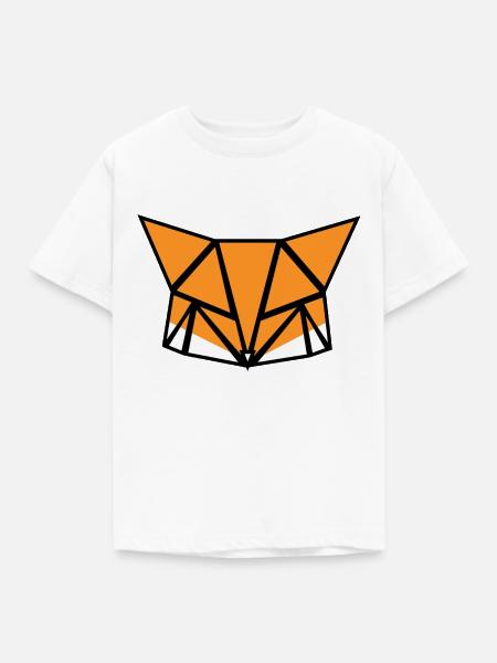 Fox Design - Kinder T-Shirt - Weiß