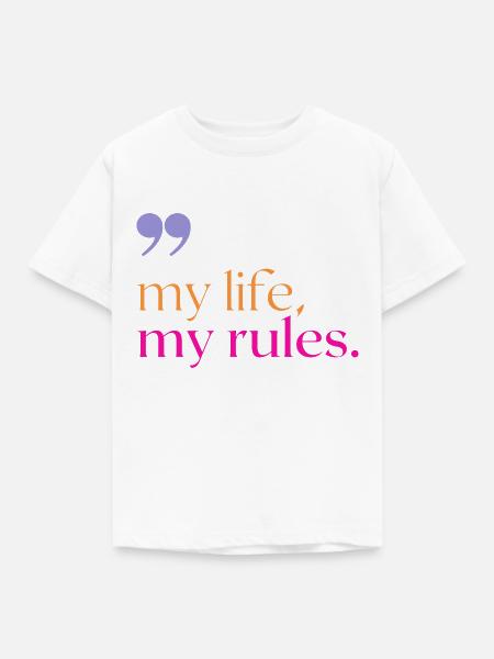 Rules - Kinder T-Shirt - Weiß