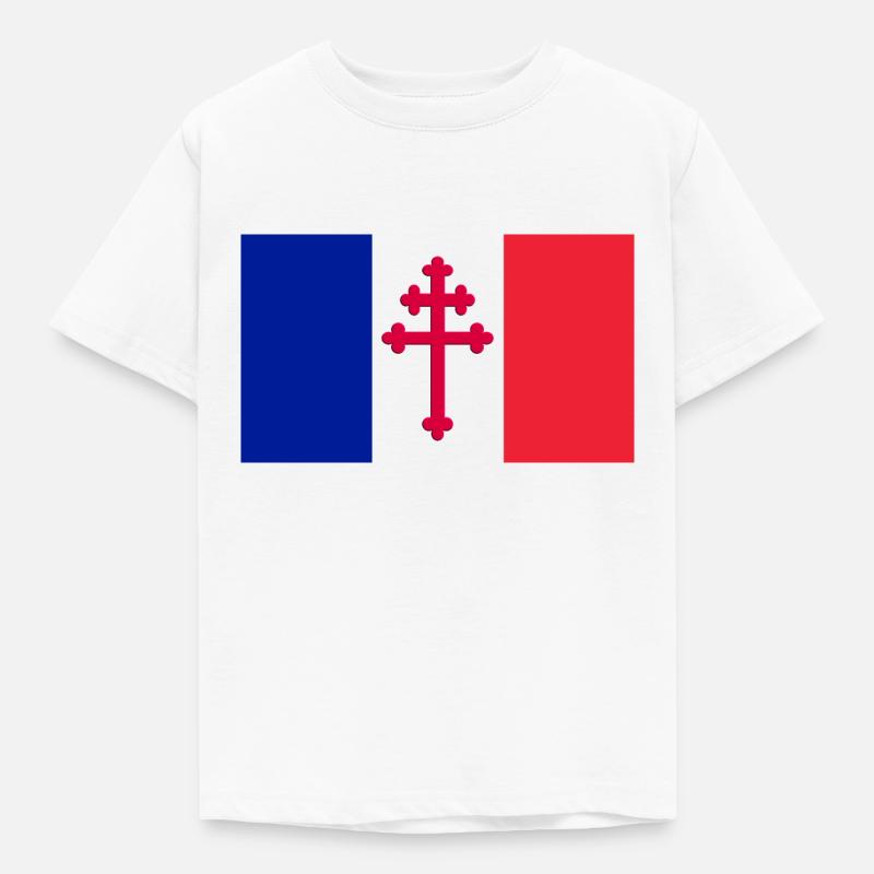 Bandiera francese Lorena - Maglietta per bambini - bianco