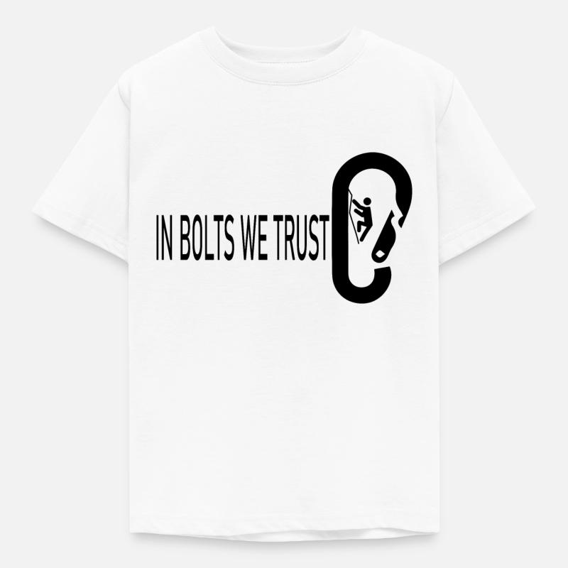 Bouldern Klettern Climbing - Kinder T-Shirt - Weiß