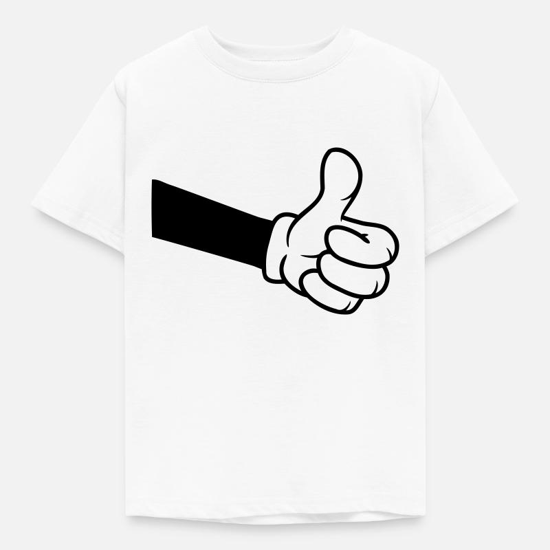 Conferma OK Comic Hand - Maglietta per bambini - bianco