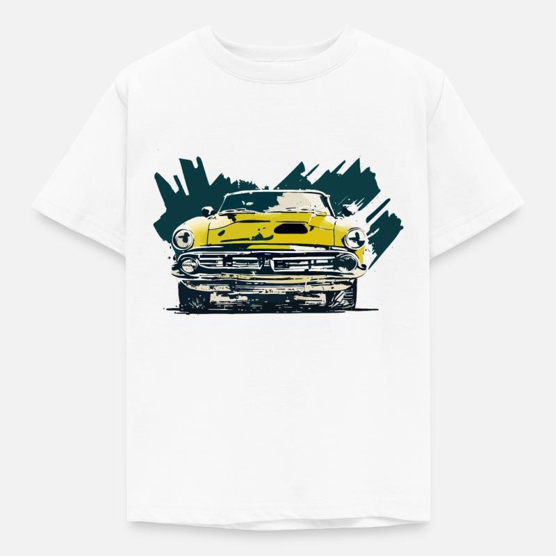 Retro-Auto - Kinder T-Shirt - Weiß