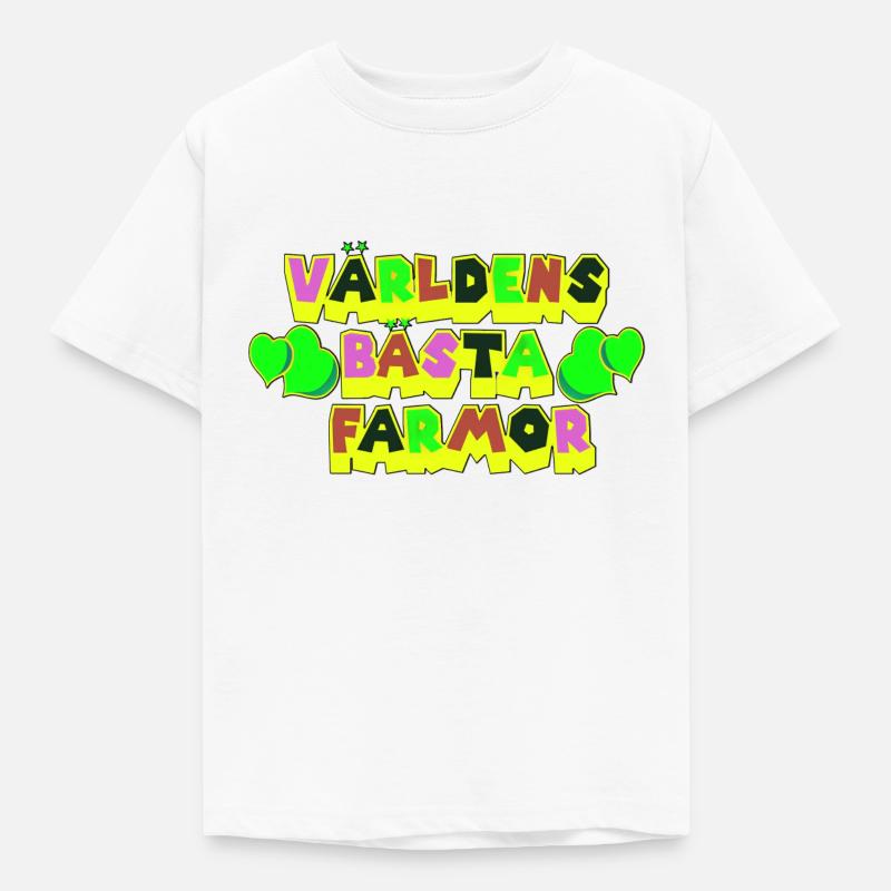 Bedste bedstemor bedstemor bedstefar bedstefar fødselsdag Nana - Børne-T-shirt - hvid
