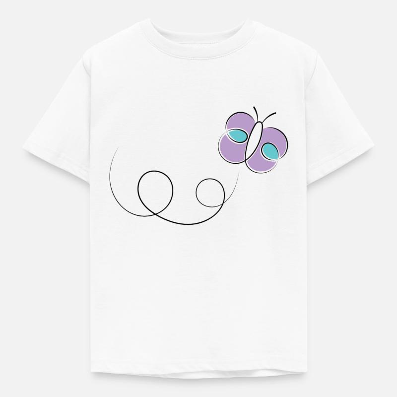 Papillon - T-shirt Enfant - blanc