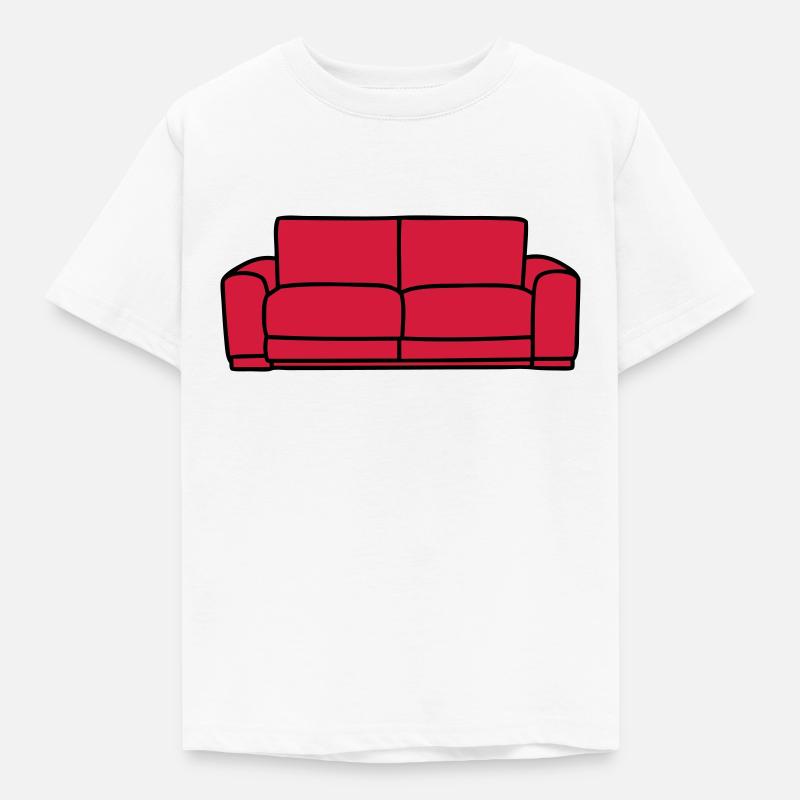 Sofa - Kinder T-Shirt - Weiß