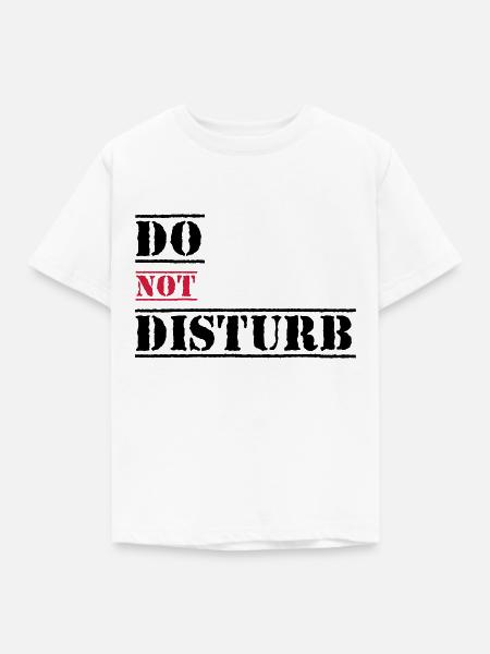 Bitte nicht stören - Kinder T-Shirt - Weiß