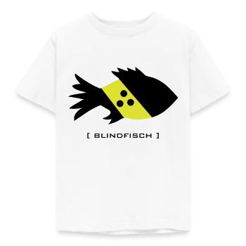 poissons aveugles, aveugles maladroit dork aveugle - T-shirt Enfant - blanc - Devant - AI Model Kid Male (0cm)