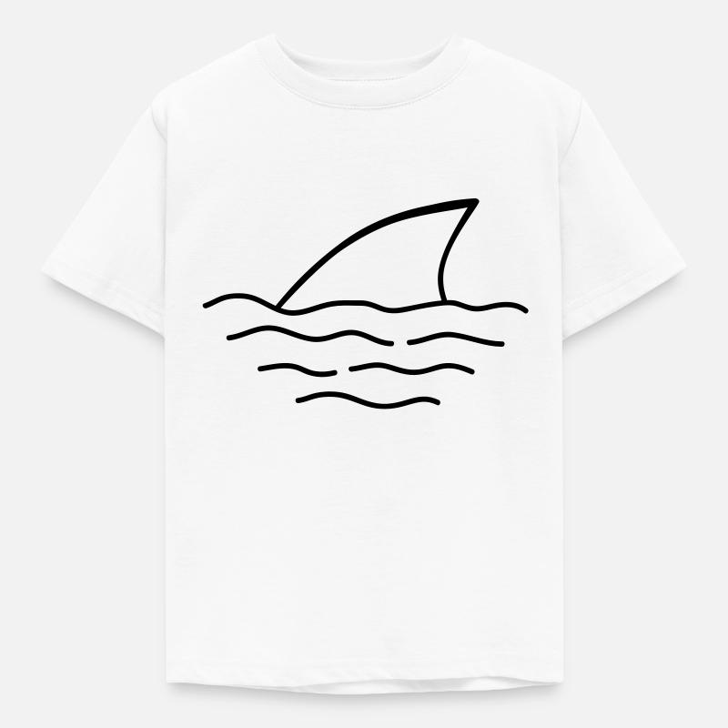 shark - Kinder T-Shirt - Weiß