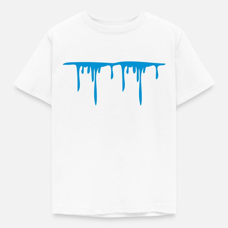 water_dropping_pattern - T-shirt Enfant - blanc