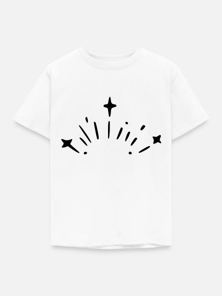 Sterne Explosion - Kinder T-Shirt - Weiß