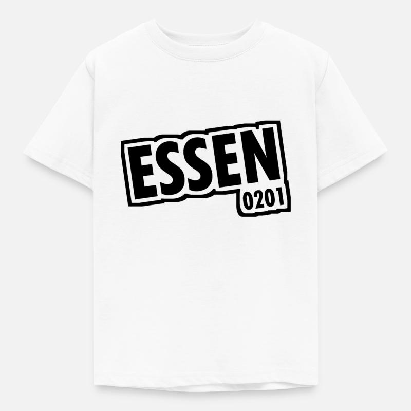 Essen - 0201 - Area Code - Slogan - Kids' T-Shirt - white
