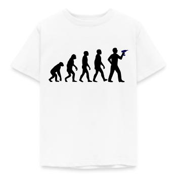 DIY Evolution DIY Werkstatt - Kinder T-Shirt - Weiß - Vorne - AI Model Kid Male (0cm)