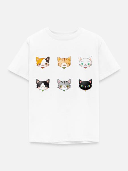 Katzen - Kinder T-Shirt - Weiß