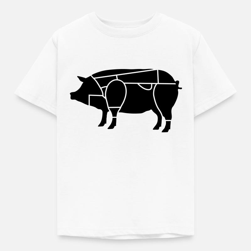 boucher ou de charcutier_b1 - T-shirt Enfant - blanc