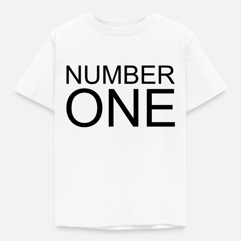 Number One - Kinder T-Shirt - Weiß