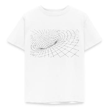 Schwarzes Loch Black Hole - Kinder T-Shirt - Weiß - Vorne - AI Model Kid Male (0cm)