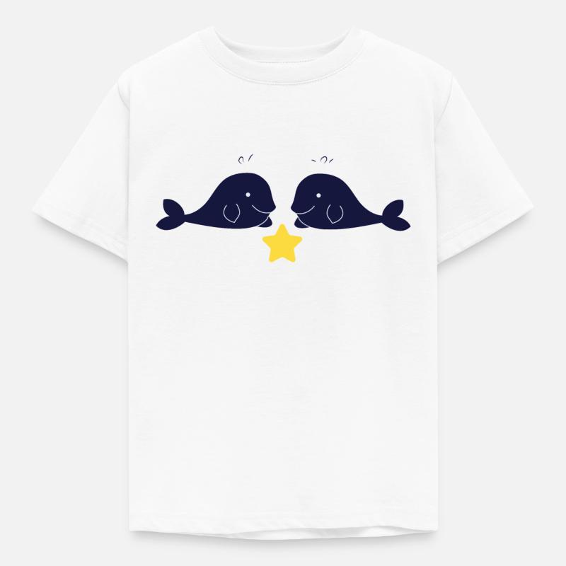 2 Wale - Kinder T-Shirt - Weiß