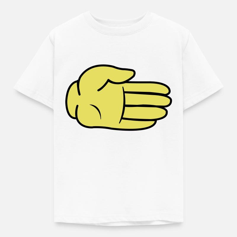 Hand Comic - Kinder T-Shirt - Weiß