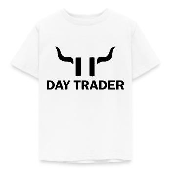 Trading de Bitcoin et d'actions cryptographiques - T-shirt Enfant - blanc - Devant - AI Model Kid Male (0cm)