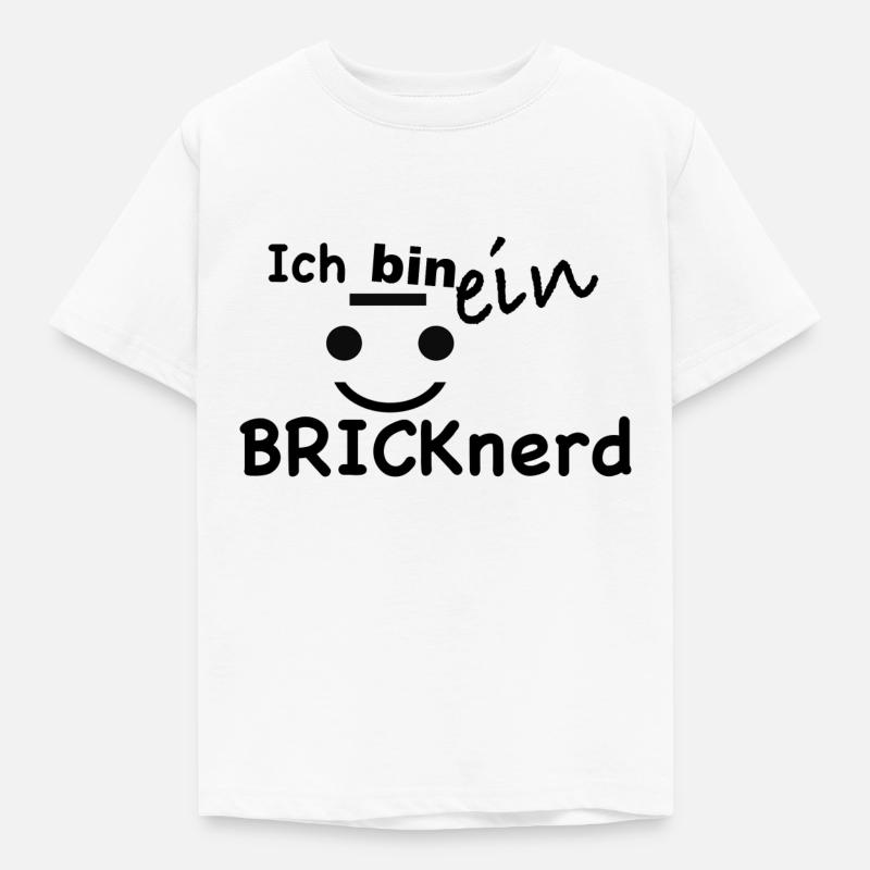 nerd - Kinder T-Shirt - Weiß