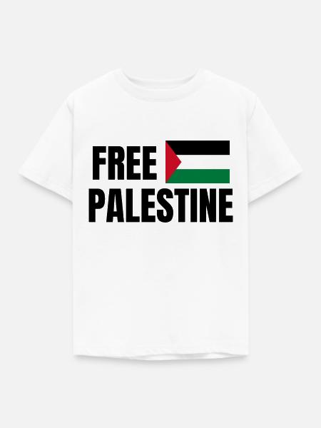 Befreit Palästina - Kinder T-Shirt - Weiß
