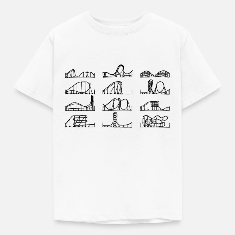 Rollercoaster Love - Kinder T-Shirt - Weiß