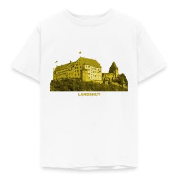 Landshut Castle Trausnitz Isar Lower Bavaria Mountain - Kids' T-Shirt - white - Front - AI Model Kid Male (0cm)