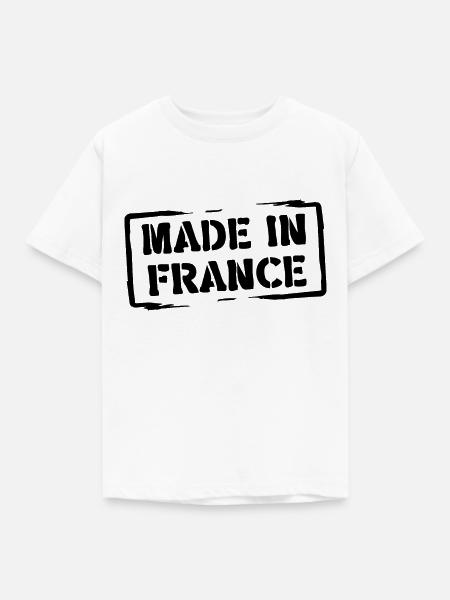 Hergestellt in Frankreich - Kinder T-Shirt - Weiß