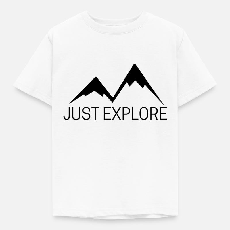 JUST EXPLORE - T-shirt Enfant - blanc