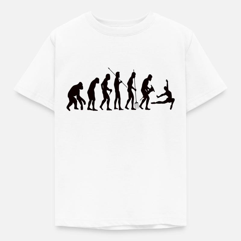 Danseuse de ballet Evolution Danse Ballerine Cours de danse - T-shirt Enfant - blanc