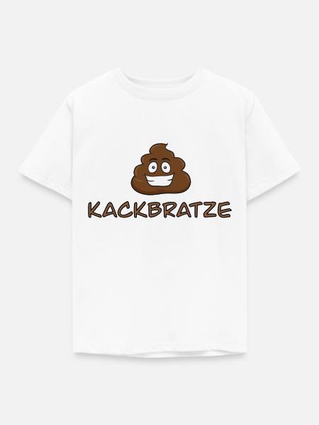 Kackbratze - Kinder T-Shirt - Weiß