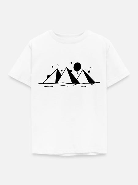 Pyramide - Kinder T-Shirt - Weiß
