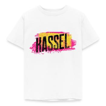 Kassel Dersign - Kinder T-Shirt - Weiß - Vorne - AI Model Kid Male (0cm)