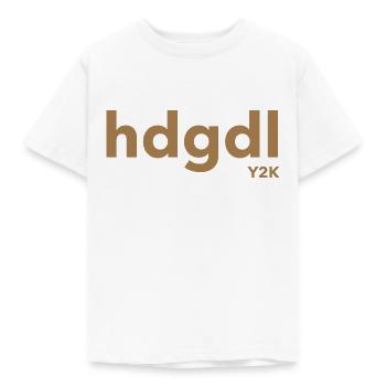 hdgdl hab dich ganz doll lieb Y2k braun - Kinder T-Shirt - Weiß - Vorne - AI Model Kid Male (0cm)