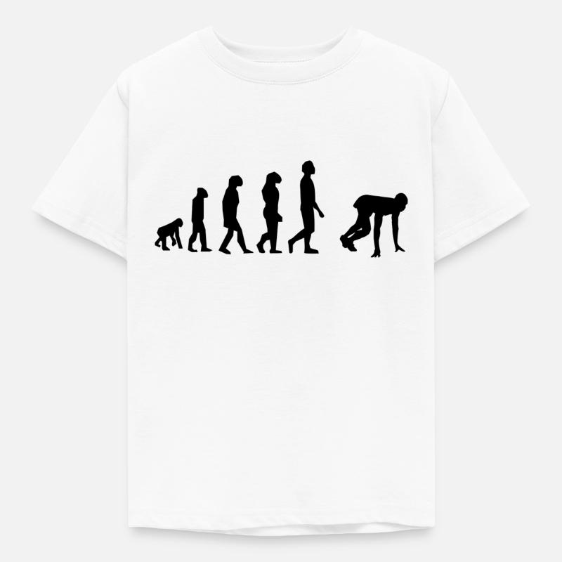 100 mètre évolution - T-shirt Enfant - blanc
