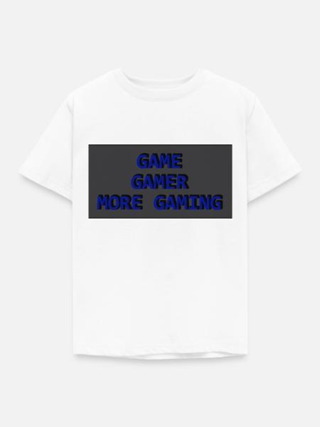 game gamer - Kinder T-Shirt - Weiß