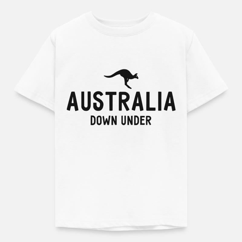 Australia - Down Under - Australia - Kangaroo - Kids' T-Shirt - white