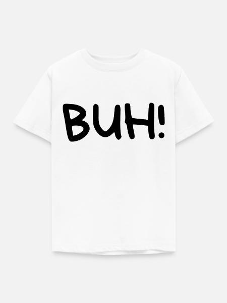 Buh! - Kinder T-Shirt - Weiß
