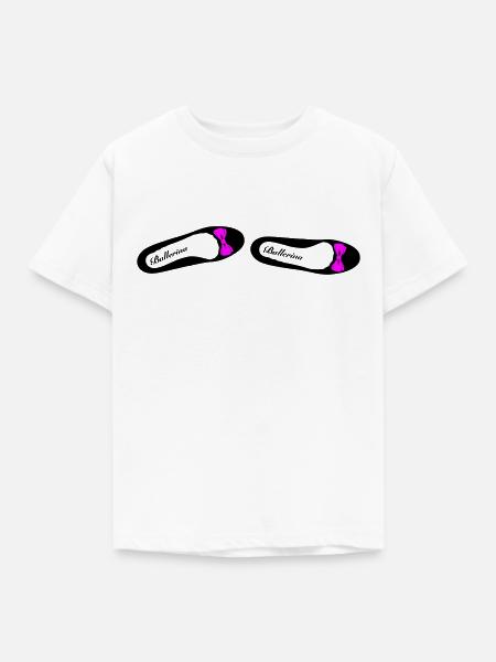 Ballerina 1 - Kinder T-Shirt - Weiß