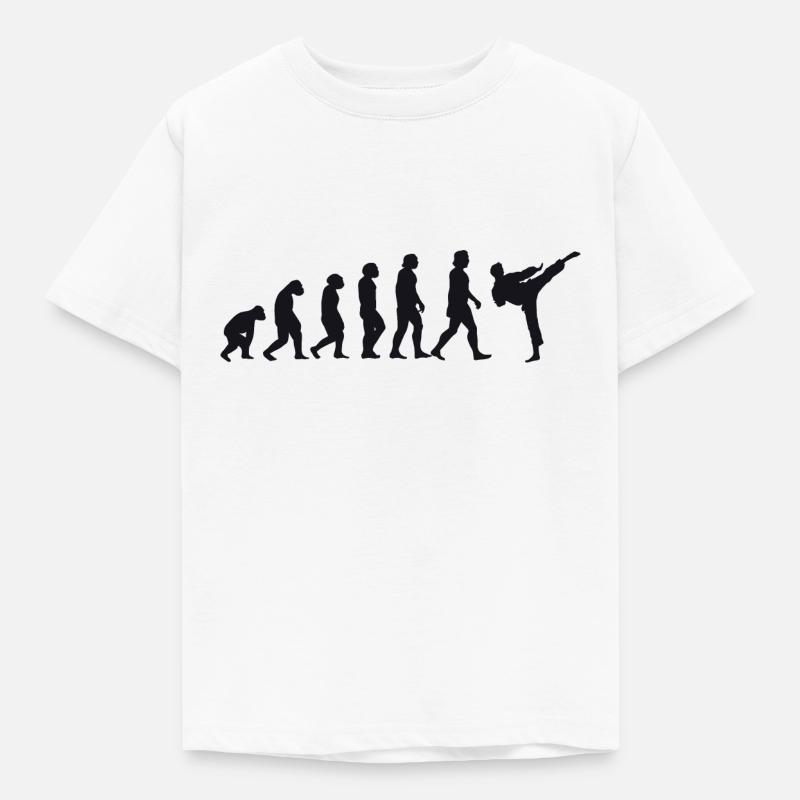 Évolution du karaté - T-shirt Enfant - blanc