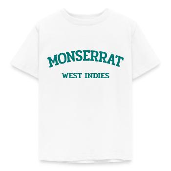 Monserrat - Plymouth - Caribbean - West Indies - Kids' T-Shirt - white - Front - AI Model Kid Male (0cm)