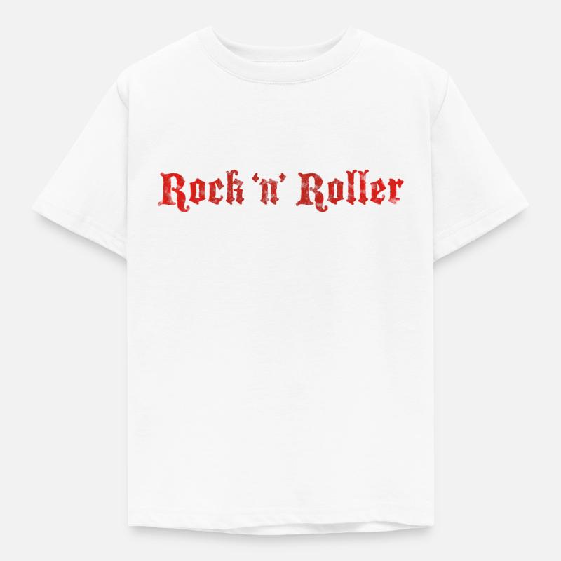 Rock n Roller Distressed - Kids' T-Shirt - white
