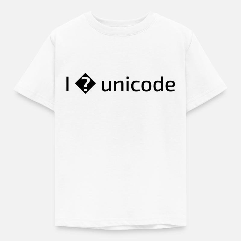 I love unicode - Kids' T-Shirt - white