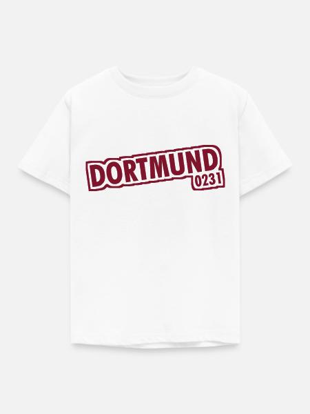 Dortmund - 0231 - Vorwahl - Kinder T-Shirt - Weiß