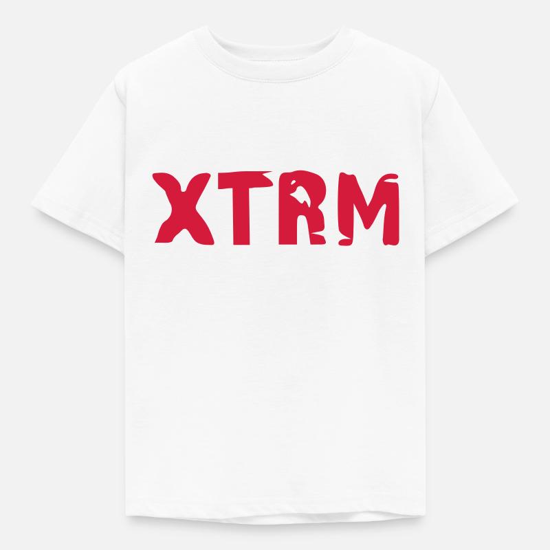xtrm_vec_1 de - Kinder T-Shirt - Weiß