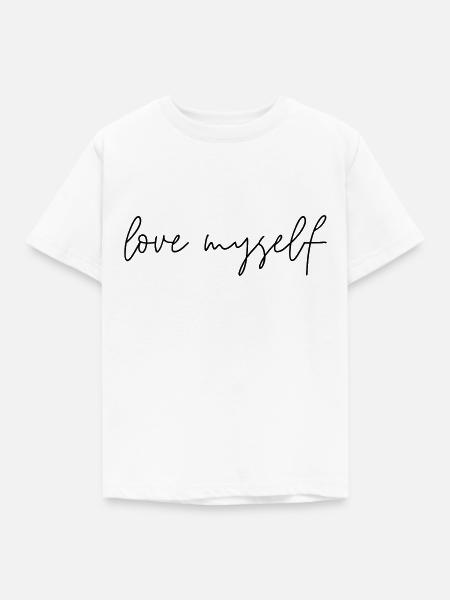Love Myself - Kinder T-Shirt - Weiß