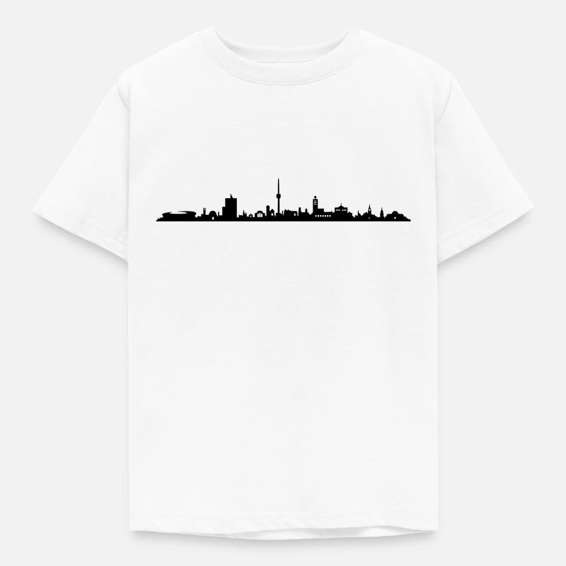 Skyline - Stuttgart - Kinder T-Shirt - Weiß