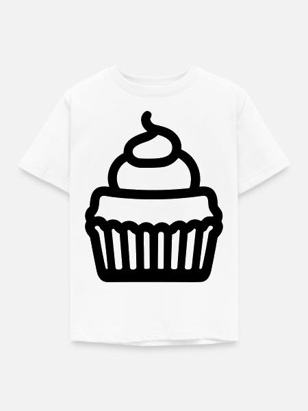 Cupcake - Kinder T-Shirt - Weiß