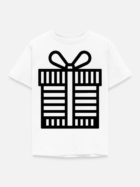 Kleine Geschenkbox - Kinder T-Shirt - Weiß