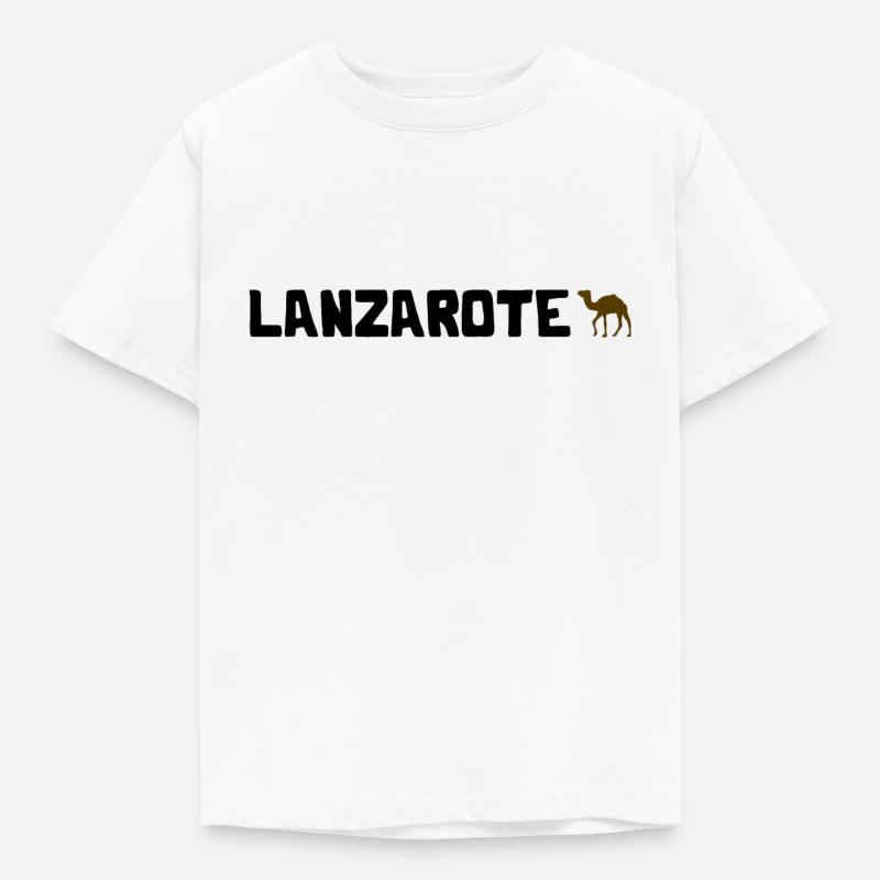 Lanzarote - Vacances à dos de dromadaire Îles Canaries Îles Canaries - T-shirt Enfant - blanc